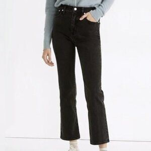 Madewell Slim Demi Boot Jean (washed black) Size P26